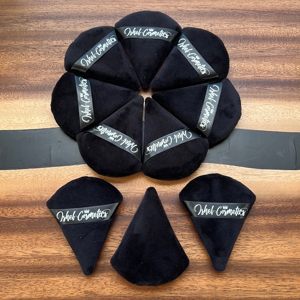 New Makeup Sponge 10 Triangle Powder Puff Face Puff Soft Makeup Microfiber